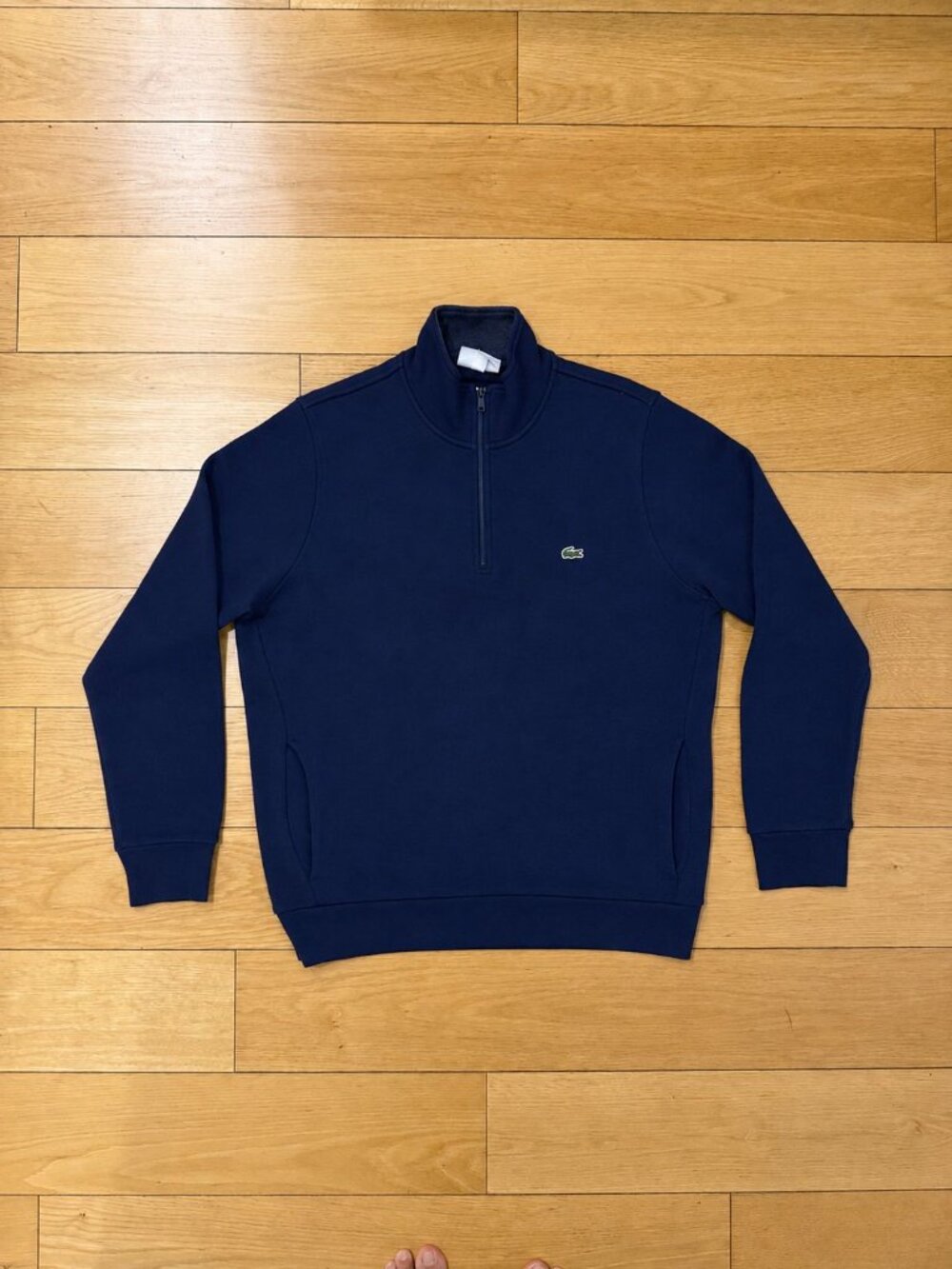 MINT/AUTHENTIC Navy Blue Lacoste QuarterZip Sweater